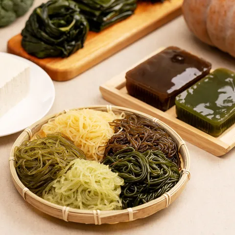 16kcal 식사대용 다이어트 국수 해조미 미역국수+소스 외 톳/단호박/양배추, 미역국수5팩+양배추..., 180g, 10개