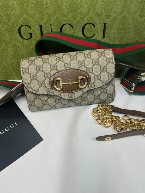 (김포아울렛 백화점 AS가능) 구찌 수프림 홀스빗 1955 오피디아 체인 숄더백 724713, 베이지