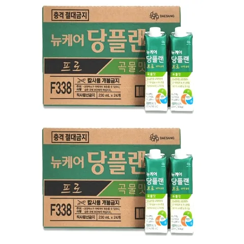 뉴케어 당뇨영양식 당케어 당플랜 프로 곡물맛 230ml 24팩 2박스