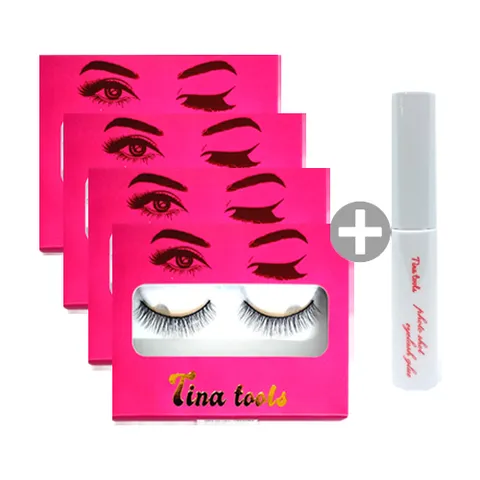 티나툴스 포토 샷 아이래쉬 (신형-데일리 샷) 4개+ 티나툴스 포토 샷 아이래쉬 글루