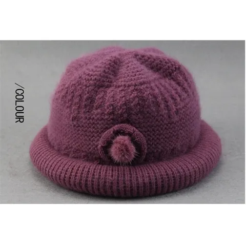 추동절기 중장년 모자 비니 엄마 모자 노인 모자 할머니 모자 시어머니 모자, 스타일2