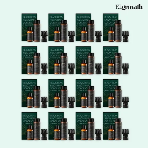 [KT알파쇼핑]일명 커피염색제 엘그로스 헤어살롱 커피염색 더블구성 (16박스), 내추럴브라운, 1개