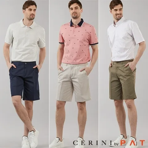 CERINI by PAT [CERINI PAT] 남성 여름 면 숏팬츠 3종 세트