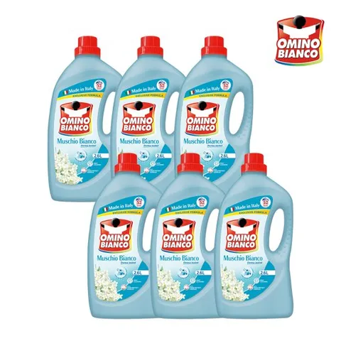 ☆롯데홈쇼핑 단독 특대용량 2.6L☆ NEW 세탁세제 화이트머스크향  2.6L 6통