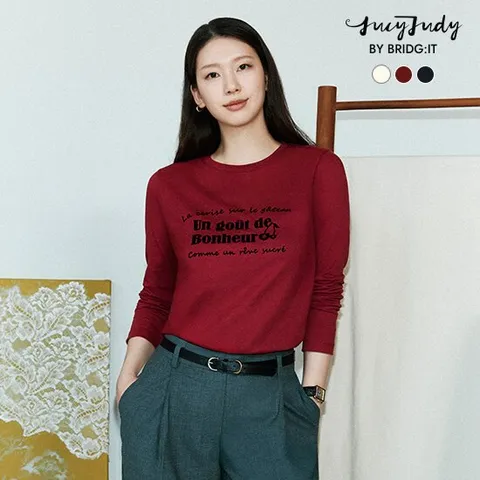 [바이브리짓X쥬시쥬디] 26FW 아트웍 티블라우스 3종