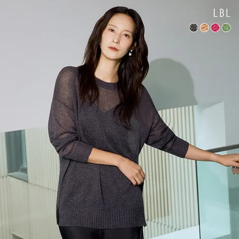 [LBL]25FW 이태리 코필社 알파카울 블렌드 글리터 니트