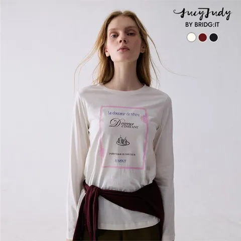 ○ [바이브리짓X쥬시쥬디] 26FW 아트웍 티블라우스 3종