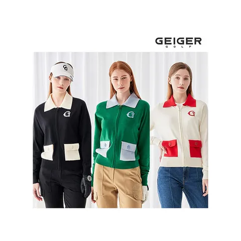 ○ [론칭가 159,000원 가이거골프 빅카라 니트 가디건
