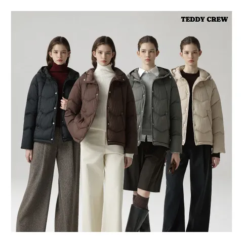 O TEDDY CREW  여성 장기모 라이트 패딩 1종