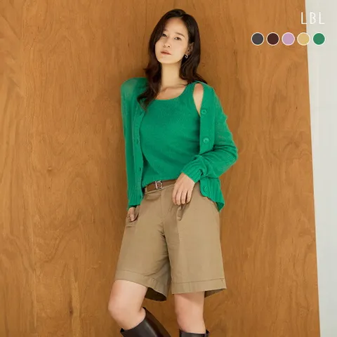 [LBL]25FW 이태리 코필社 알파카울 블렌드 가디건+베스트 SET