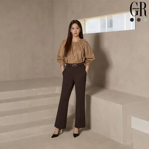 [조르쥬 레쉬]○25FW 뉴시그니처 트리코트 스트레치 기모본딩 팬츠 3종 (LTBW)