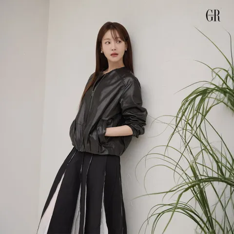 [조르쥬 레쉬]26SS 이태리 램스킨 블루종 자켓