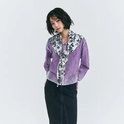 퓨어 캐시미어100 루나 니트 자켓