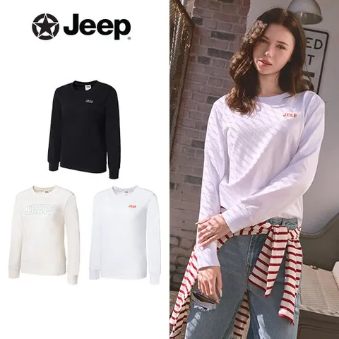 JEEP 여성 에센셜 긴팔티셔츠 3종