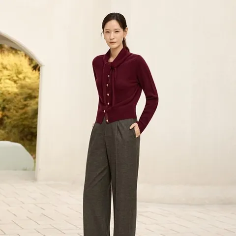 ○26FW 퓨어캐시미어100 가디건+머플러 SET