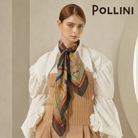 [폴리니][이태리 직수입] 폴리니 러브 홀스빗 울실크 스카프