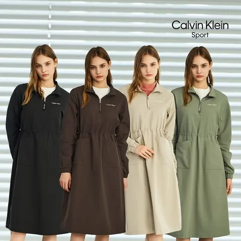 [캘빈클라인스포츠][캘빈클라인스포츠] 25FW 여성 기모 원피스