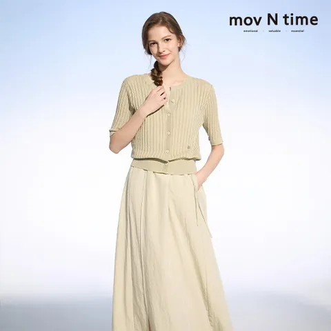 [모브 앤 타임]○25SS 가디건 원피스 세트 2종