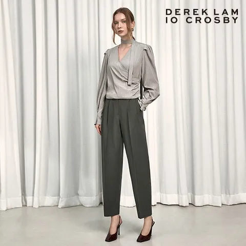 [데렉램 10 크로스비](배럴) 레그 크롭 트라우저