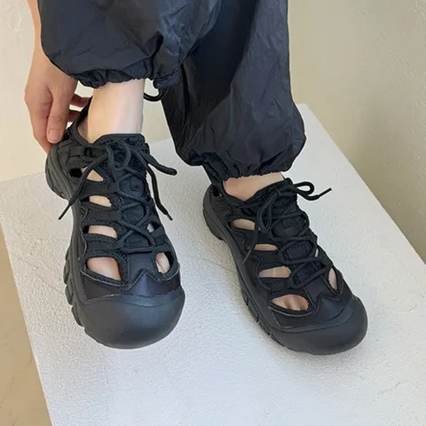 굽신 여성 키높이 스포츠샌들 아쿠아샌들 트래킹샌들 트레킹화 등산화 4cm, 베이지, 235