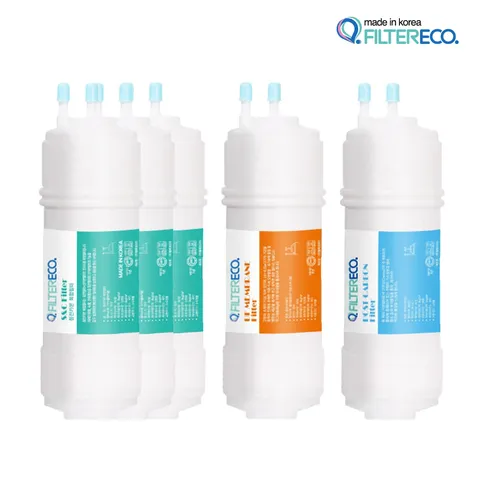 [호환] 바디프랜드 W 정수기 BF-ESCW01-VG 필터 최고급형 1회 관리세트(1+1+1) DIY, 6인치 1년 관리세...