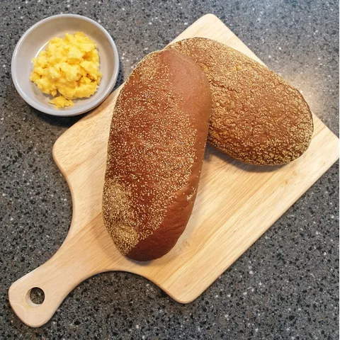 부쉬맨브레드 60g 20개+앵커버터454g 아웃백빵 브라운브레드 부시맨빵 모닝빵 냉동빵, 60g, 1세트