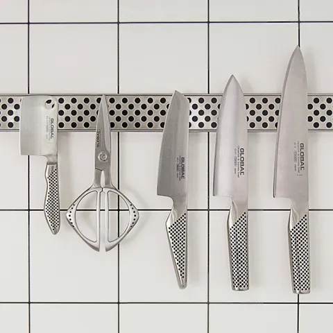 글로벌 나이프 일체형 스테인리스 스틸 나이프 야채칼 가위 시리즈, 15.나이프 랙 G..., 1개