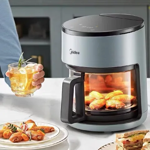 글라스에어프라이어 유리에어프라이기 유리바스켓 에어프라이