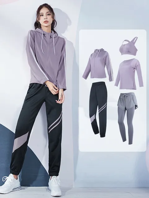 여자운동복 트레이닝 운동복 등산복 여성트레이닝복 세트 여성, 카키 속옷 3점 세..., S