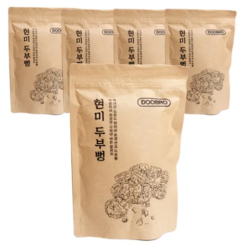 오분도 현미 두부뻥 무설탕 구워만든 현미뻥튀기, 60g, 5개