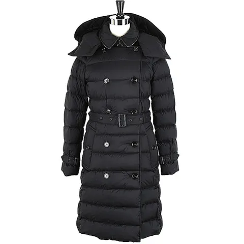 [버버리] ★전사이즈 확보★[24SS] 디태처블 후드 다운 패딩코트 ASHWICK BLACK 8044680, 사이즈 :L, 상세 설명 참조