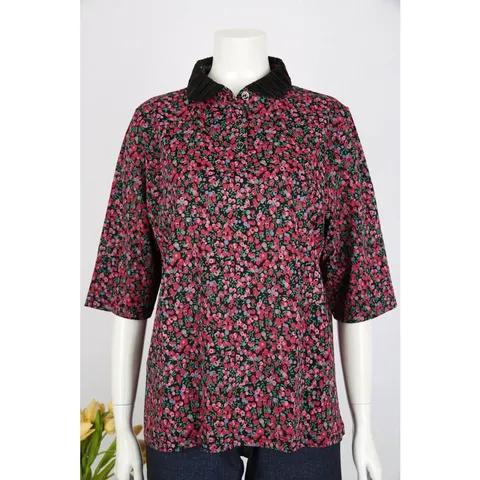 홍승애풍기인견 셔츠 인견티셔츠 플리츠카라티셔츠-검정, 66