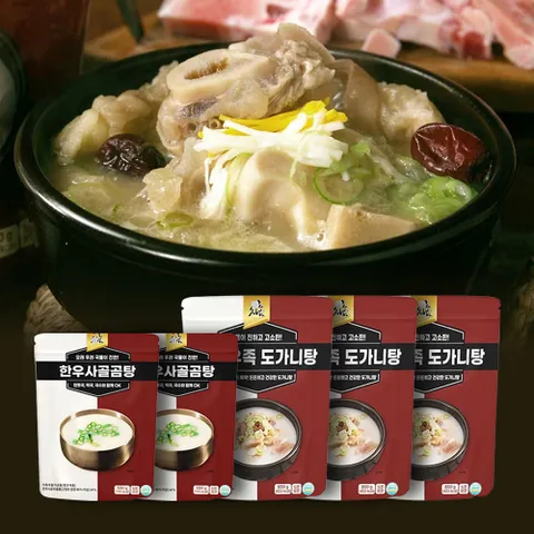 [하이쇼핑] 차오름 한우 우족 도가니탕 사골곰탕, 3.55kg, 1세트