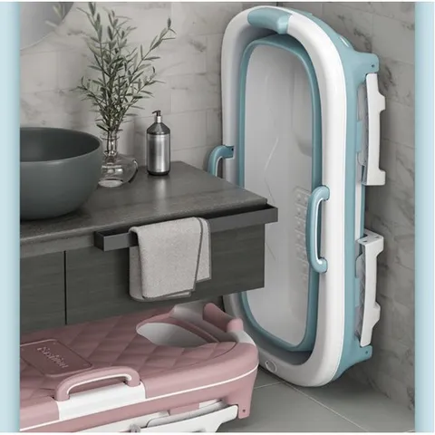 삶편소 접이식 반신욕 욕조 성인 이동식 1인 사우나 중형 대형 특대형, 중형/덮개미포함-분..., 핑크, 1개