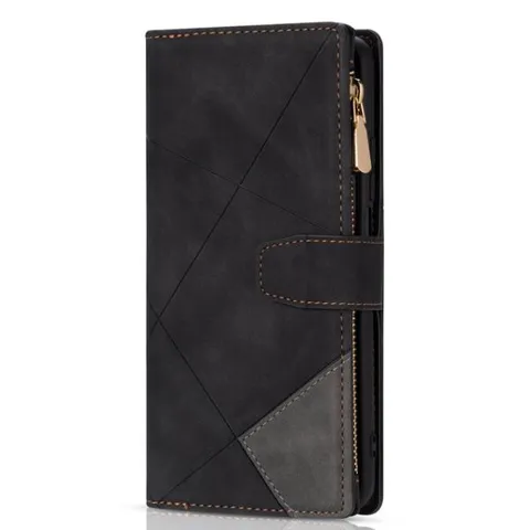 폰케이스 가죽 케이스 삼성 갤럭시 Z 폴드 5 4 3 5G 폴드 5 폴드 4 폴드 3 5G 카드 홀더 손목 스트랩 핸드백 마그, Samsung Z ..., Black_케이스 ...