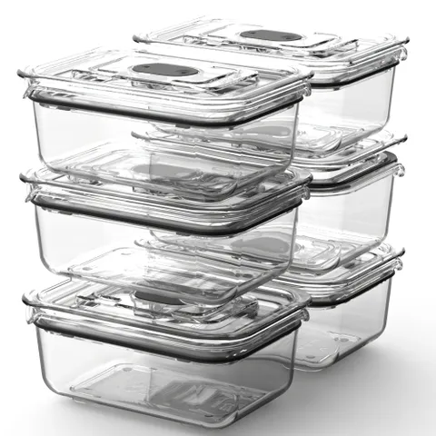 prepara 브루클린 프레시 매니저 밥팩 밀폐용기 2호 460ml, 6개