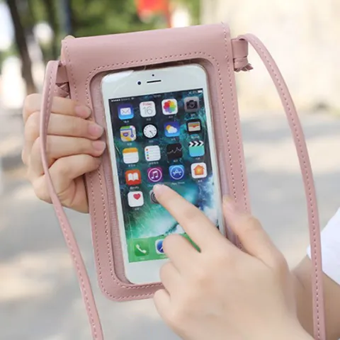 폰터치 크로스백 스마트폰 터치 미니백 휴대폰가방 데일리지갑 스마트폰지갑, No.01 폰터치 ...