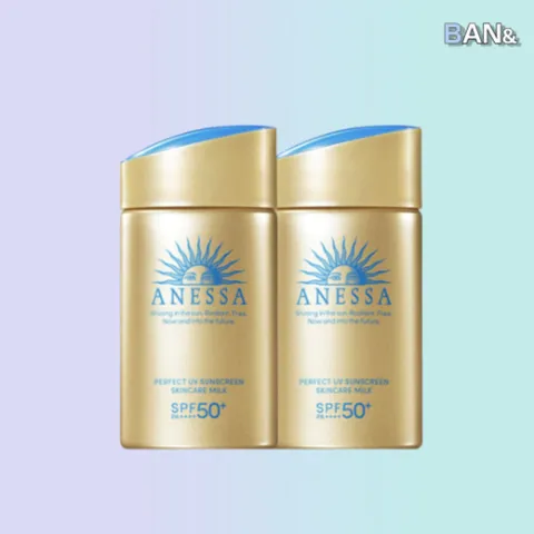 아넷사 퍼펙트 UV 선스크린 스킨케어 밀크 N SPF50+ PA++++, 60ml, 2개