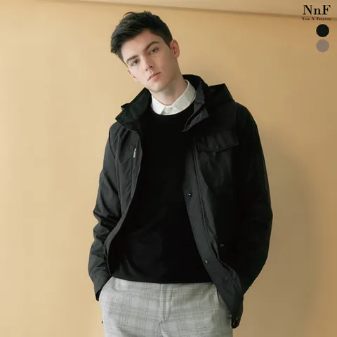 [KT알파쇼핑]NNF 남성 라이트 웨더 점퍼, 블랙 95_S063...