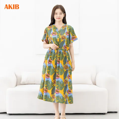 여성 시원한 인견 반팔 원피스 빅사이즈 50대 휴양지 셔츠원피스, 04_인견_플뢰르