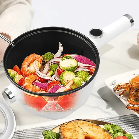 자동회전 밥솥 냄비 3L볶음밥 삼겹살 요술팬 통돌이 기름안튀는 고기불판 스마트 만능팬