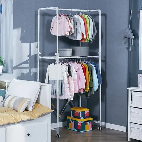 [KT알파쇼핑]까사마루 접이식 키다리 행거 1개세트, 화이트, 화이트