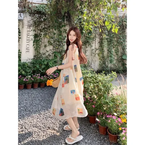 여름 원피스 휴양지원피스 비치 키작녀 나시 해변 바캉스 여행