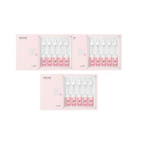퍼스트씨 핑크 세럼 퓨어 비타민 씨 15% 함유 (5개입) x 3세트 ( 콜라겐 리프팅 마스크팩 3매 증정)
