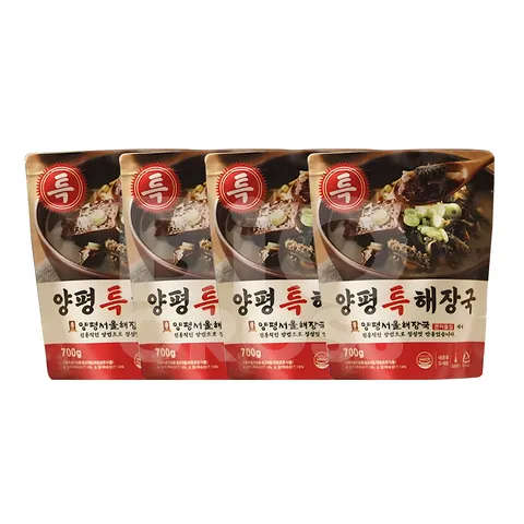 큰아들집 양평 서울 해장국 특해장국 국내산 한우 소양 우거지 선지 시레기 국밥, 700g, 4개