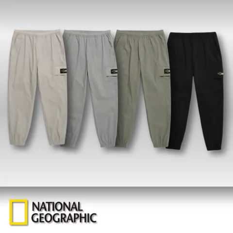 국내매장정품 내셔널지오그래픽 NATIONAL GEOGRAPHIC 우븐 카고조거팬츠 카고조거바지 카고바지 카고팬츠 조거팬츠 조거바지 작업바지 작업복 남성조거바지 남자조거팬츠