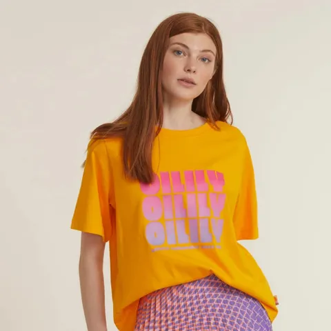오일릴리 반팔 티셔츠 /오렌지 Oilily Treat T-shirt 오일릴리 트릿 티셔츠