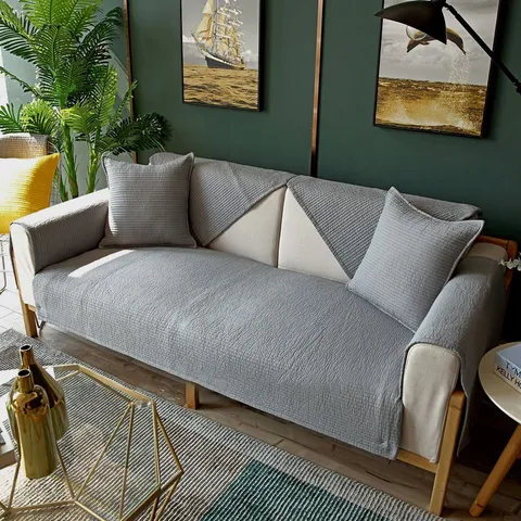 3인용 4인용 5인용 6인용 쇼파패드 소파커버 면 쇼파매트, 5_인_6_인(90..., 아이보리