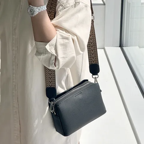 여성 소가죽 미니 카메라 크로스백 크로스가방