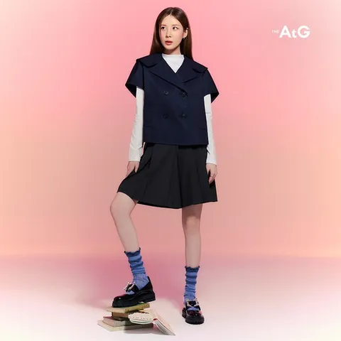 [The AtG]더엣지 24SS 플리츠 스커트팬츠